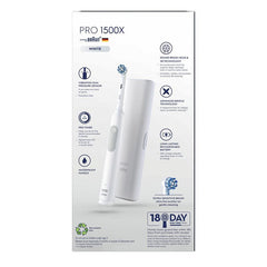 Oral B Electric Toothbrush Pro 1,500X White