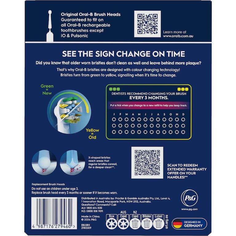 Oral-B Floss Action Toothbrush Heads Replacements