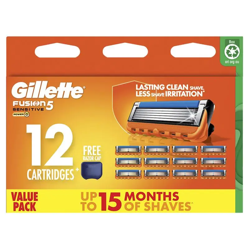 Gillette Fusion Power Blades 12pk New